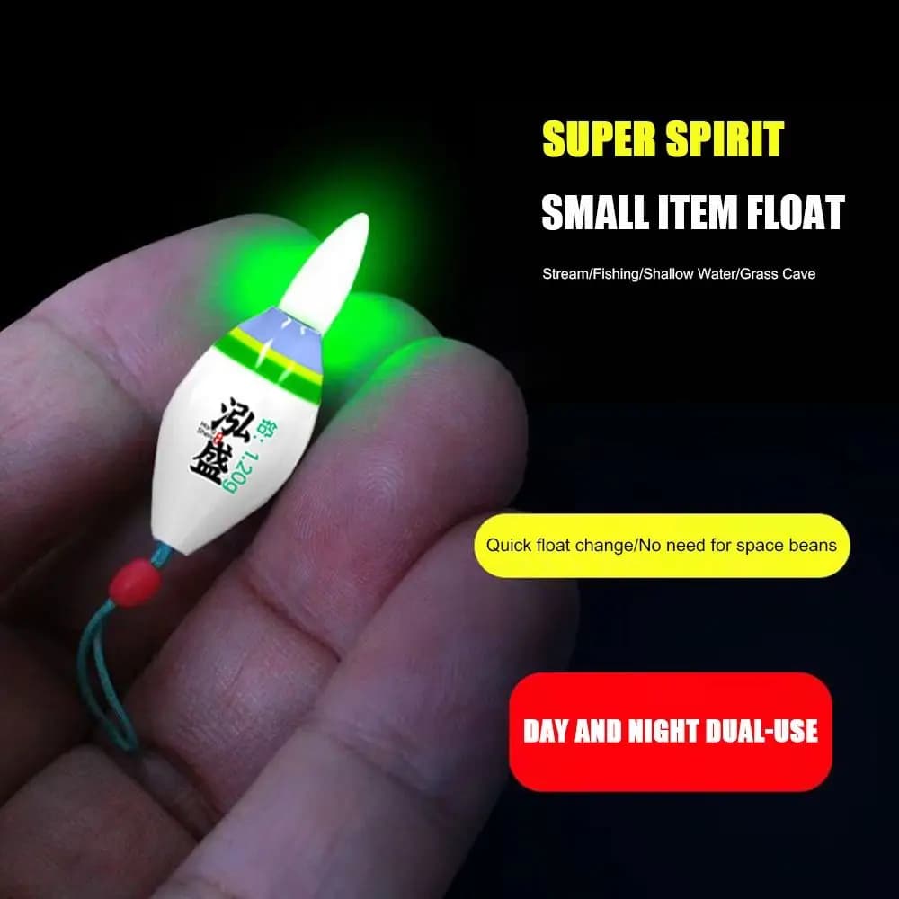 Nouveau flotteur électronique LED slip drift tube lumière verte - indicateur pile 311 pêche rock