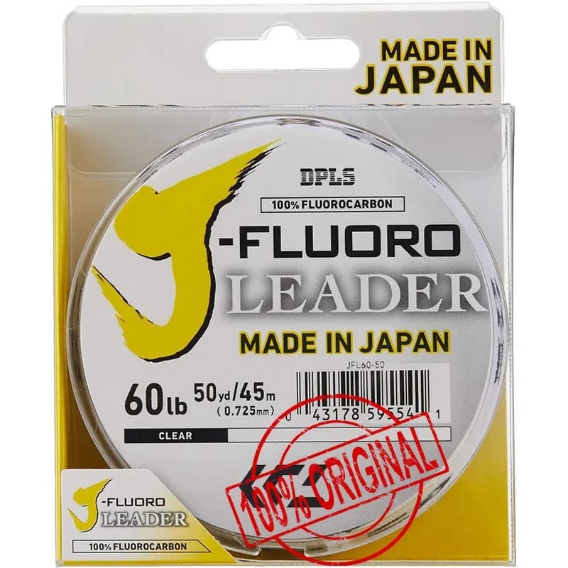 Bas de ligne fluorocarbone Daiwa J-Fluorocarbon 100m/50m coulant transparent fabriqué au Japon