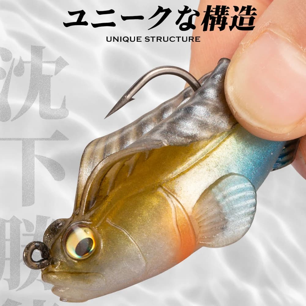 Leurre souple jig coaté 75mm 14g pour truite brochet perche sandre pêche tous types d'eau