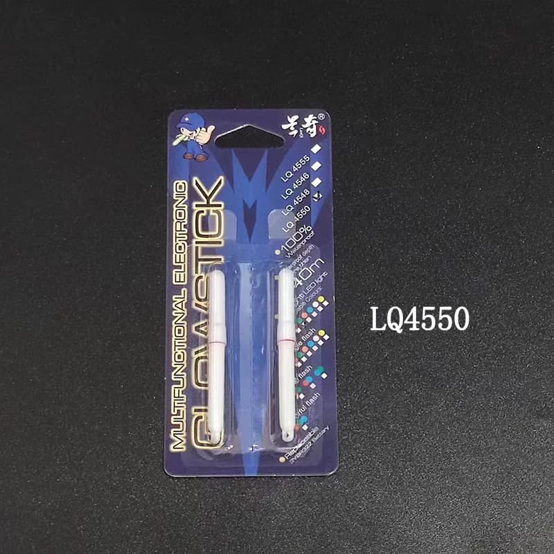 2 bâtons lumineux électroniques étanches pour pêche nocturne et attirance des poissons - lampe A125