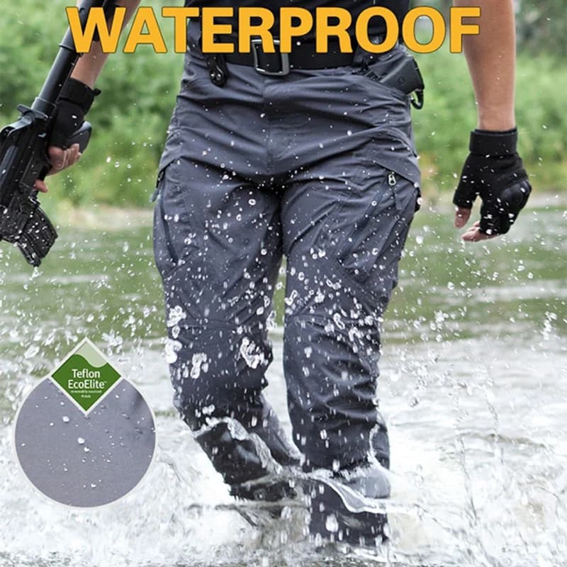 Pantalon cargo homme City Pants imperméable multi-poches résistant pour pêche et entraînement