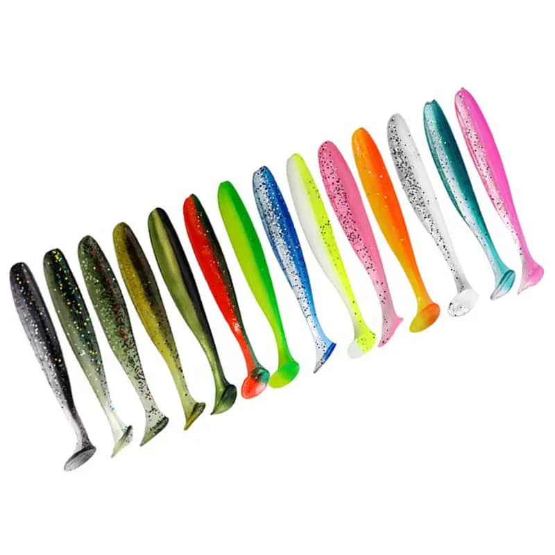 Leurres souples queue en T 70-120mm shad worm - Appâts silicone pour pêche sportive