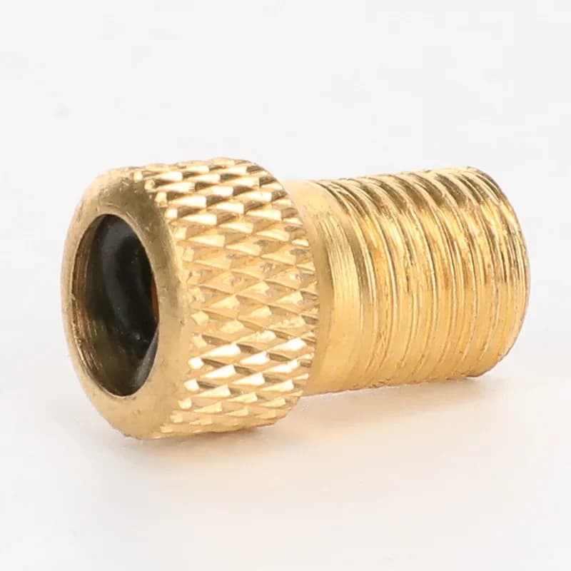 Adaptateur Presta vers Schrader cuivré - Convertisseur valve vélo pour pompes et accessoires pêche
