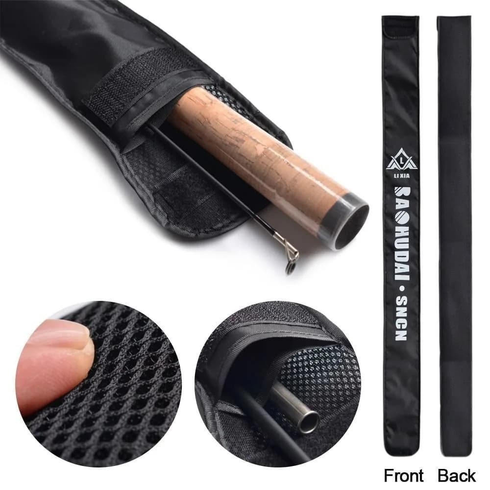 Sac pliant portable pour canne à pêche - Grand sac de rangement multifonction pour matériel de pêche