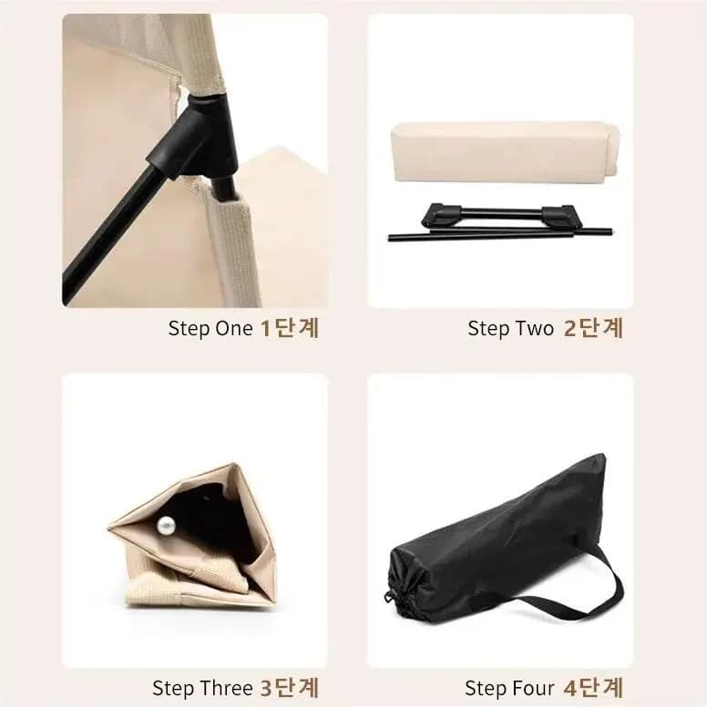 Chaise de camping pliable jardin parc avec coussin dossier unique plage pique-nique détente extérieure