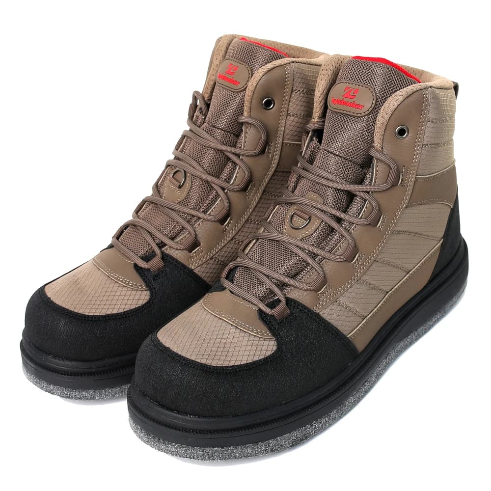 Chaussures de pêche homme légères à semelle feutre antidérapante pour waders et chasse