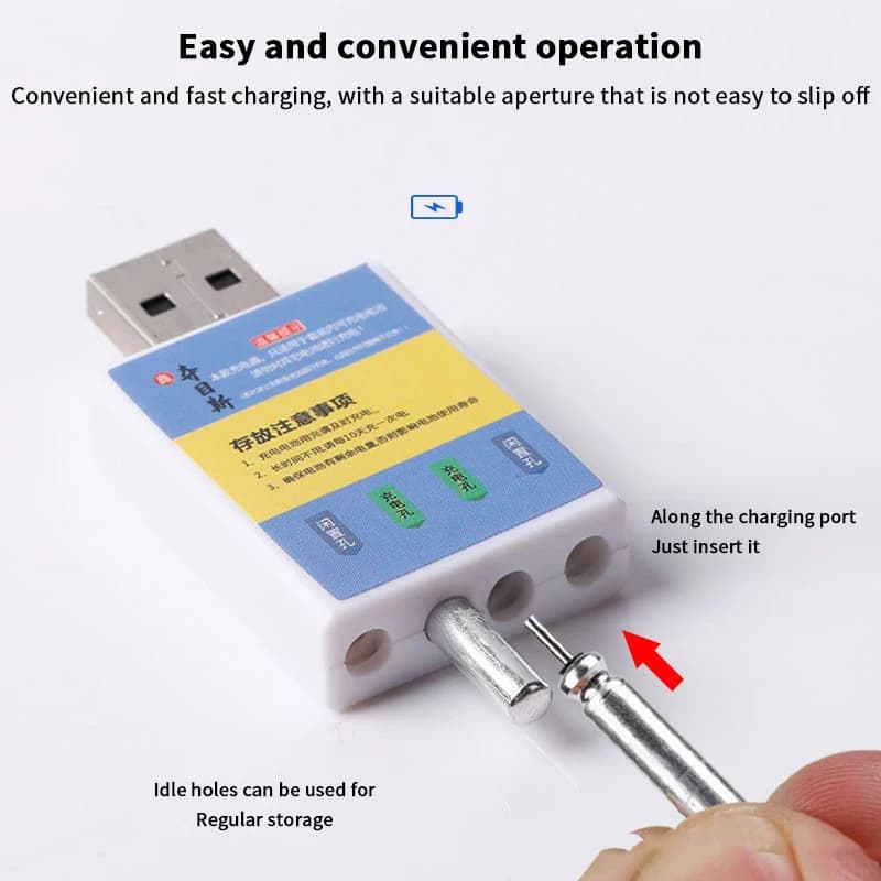 Chargeur USB batterie rechargeable CR425 pour alarmes pêche accessoire flotteur combinaison