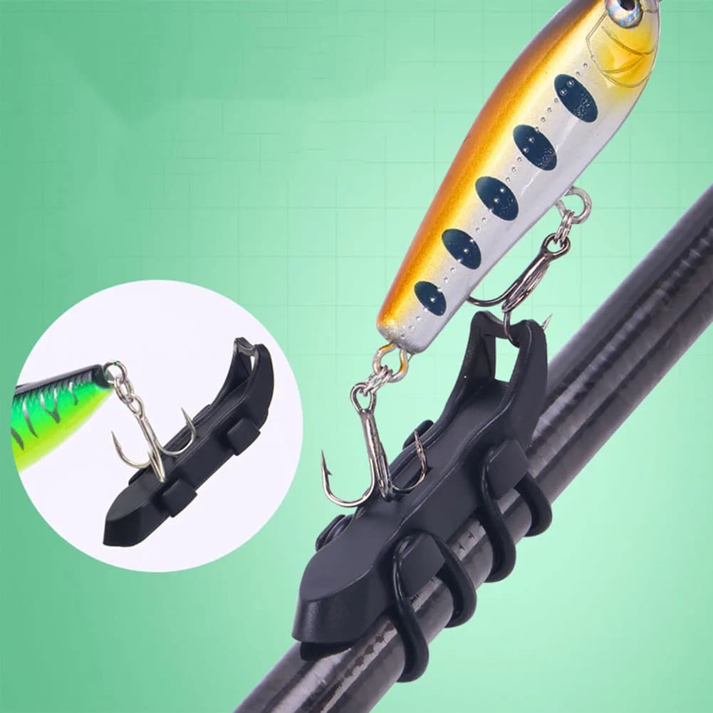 Porte-leurres magnétique pour canne à pêche : support d'hameçons portable et fixe pour leurres et appâts