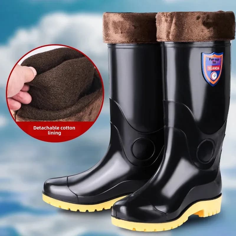 Chaussures de pluie homme mesh haute légères durables imperméables bureau pêche extérieur
