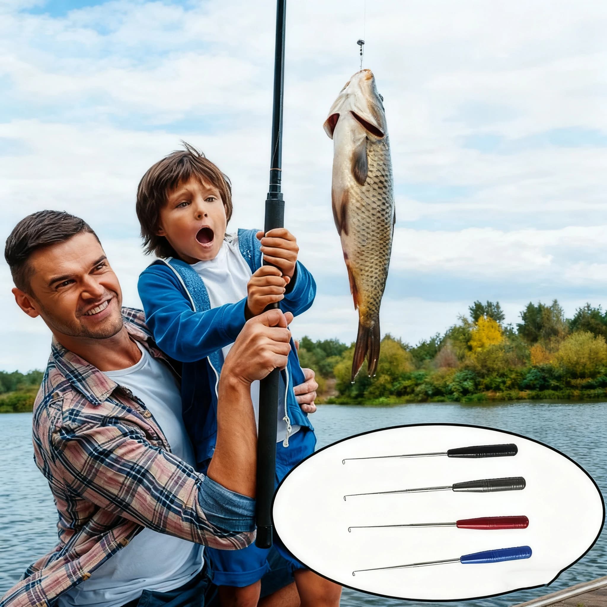 Décrocheur hameçon acier inoxydable pêche - extracteur rapide pour libérer le poisson sans danger