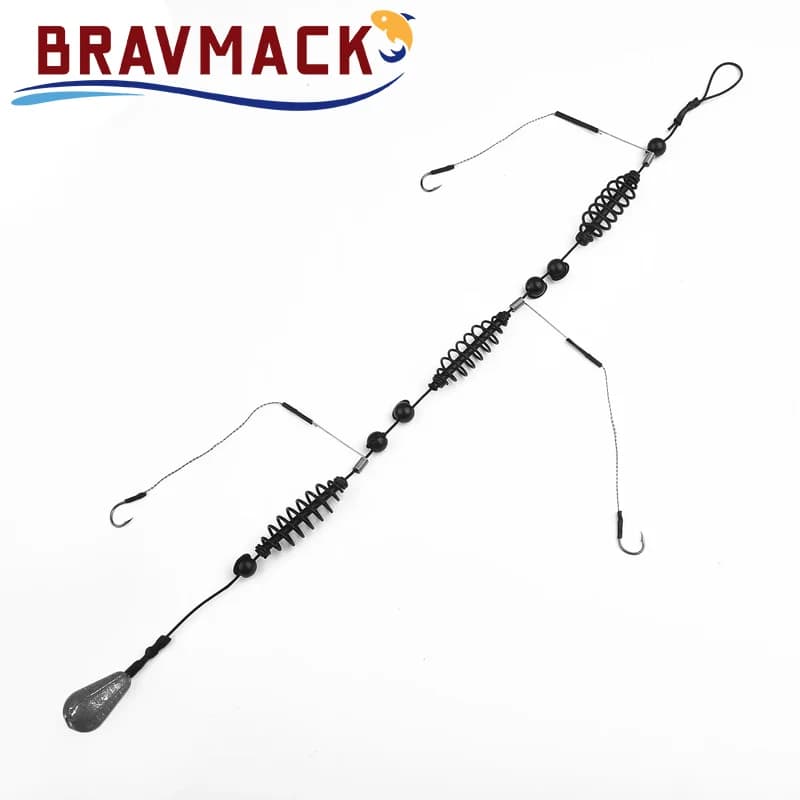 Kit de leurres de pêche appâts avec cage amorceur pour silure et carpe hameçons barbelés