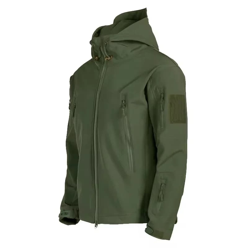 Veste militaire softshell peau de requin homme - Imperméable coupe-vent tactique pour pêche et combat