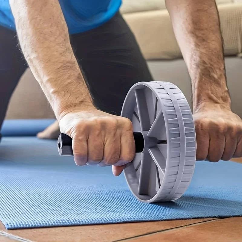 Rouleau abdominal silencieux pour exercices à domicile - Tonifiez votre ventre et taille efficacement