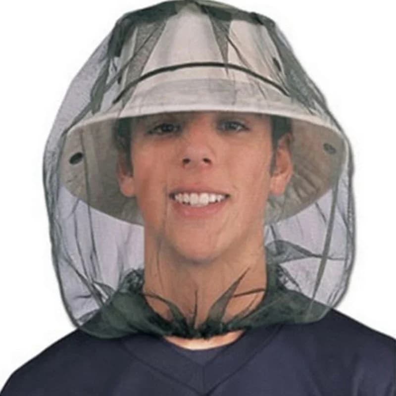 Casquette anti-moustiques pêche réglable mesh respirant homme femme - Protection insectes extérieur
