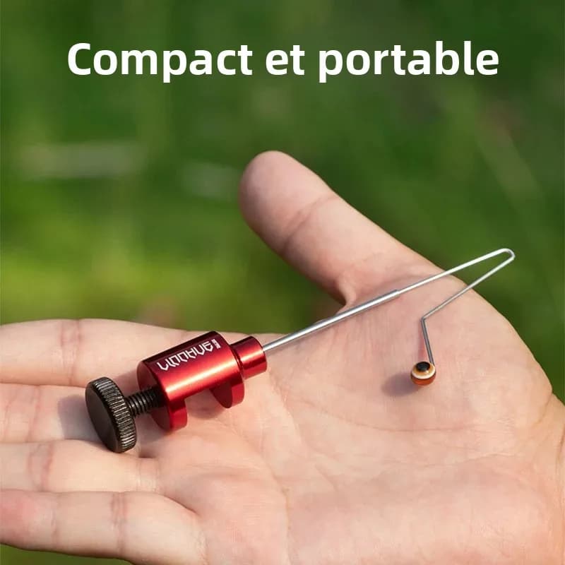 Dégorgeoir pêche micro-pêche pour petits poissons avec fonction extraction appâts et clip rapide