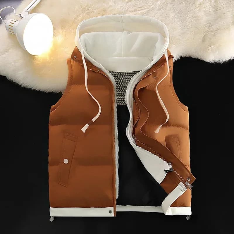 Veste matelassée homme en coton pour automne hiver, doublure chaude et coupe décontractée