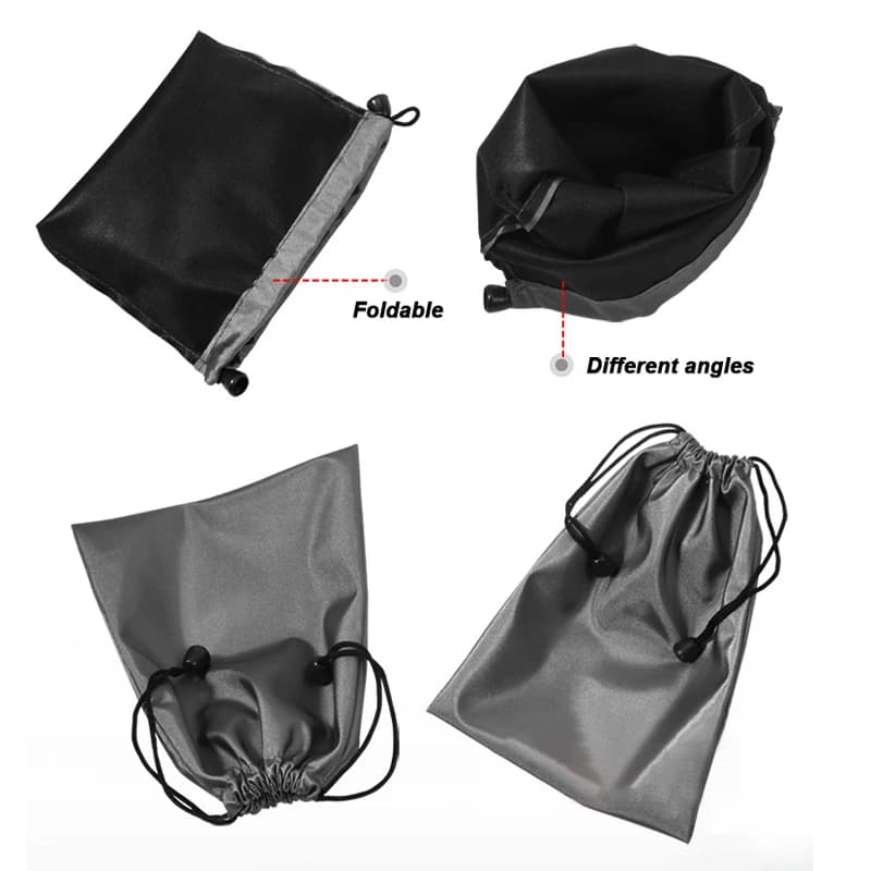 Pochette étanche écouteurs câbles données rangement anti-poussière avec cordon de serrage pour pièces lunettes