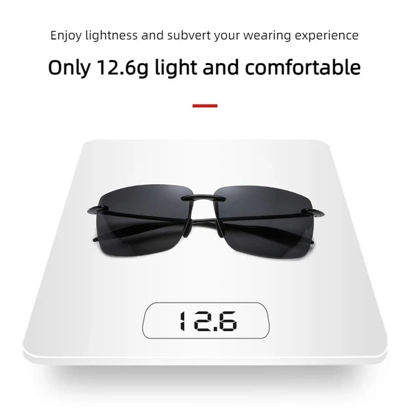 Lunettes ultralégères TR90 frameless conduite pêche randonnée running sports outdoor