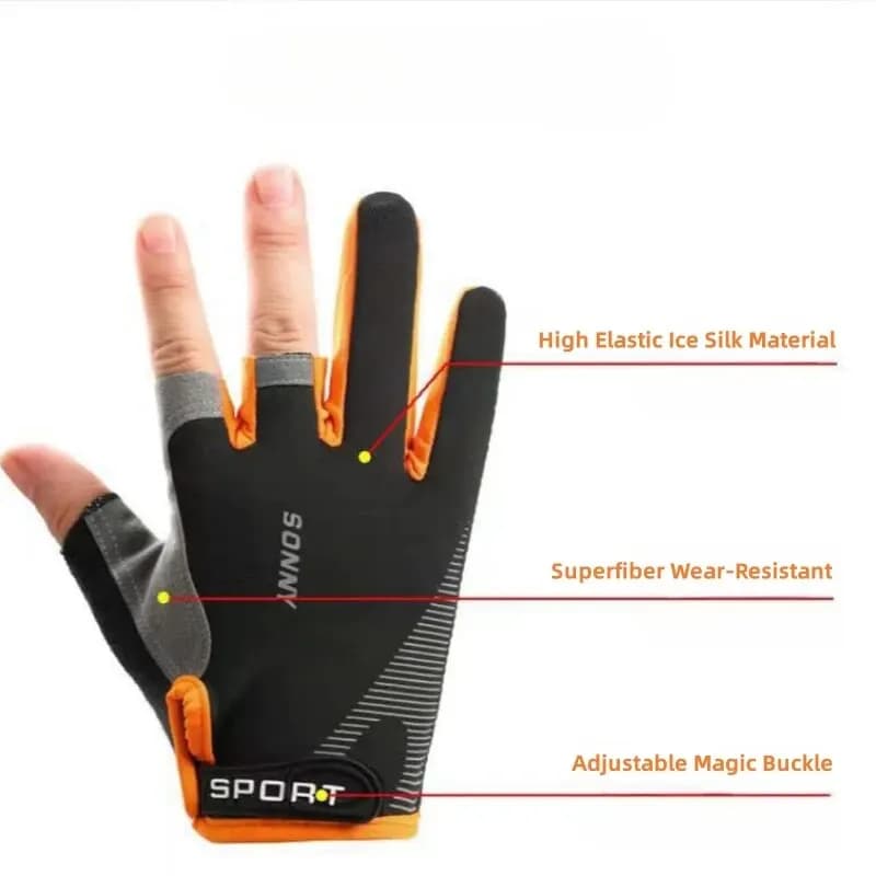 Gants professionnels capture poisson anti-dérapants pour manipulation sécurisée et remise à l'eau