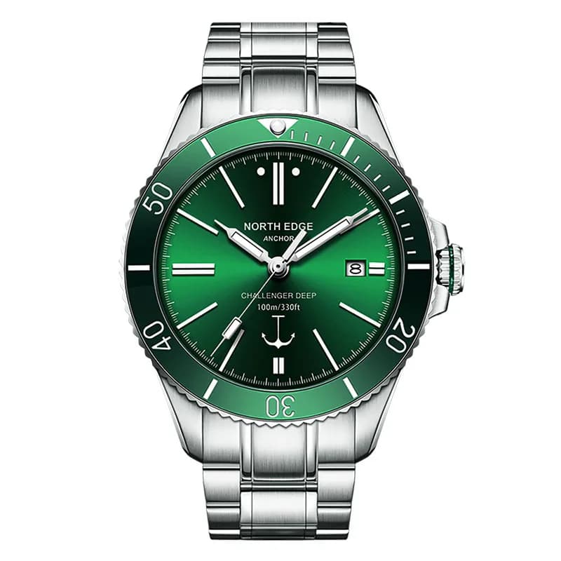 Montre mécanique homme NORTH EDGE ANCHOR 42mm - Verre saphir étanche 10bar mouvement automatique MIYOTA 8215