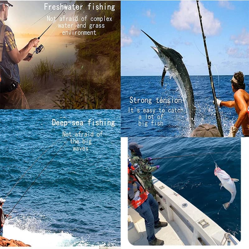 Ligne de pêche monofilament nylon 500m grande taille mer et eau douce pour gros poissons et requins