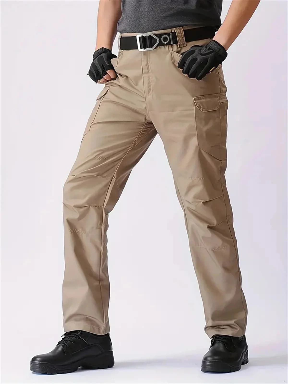 Combinaison de pêche tactique camouflage pour homme - pantalon multi-poches grande taille travail
