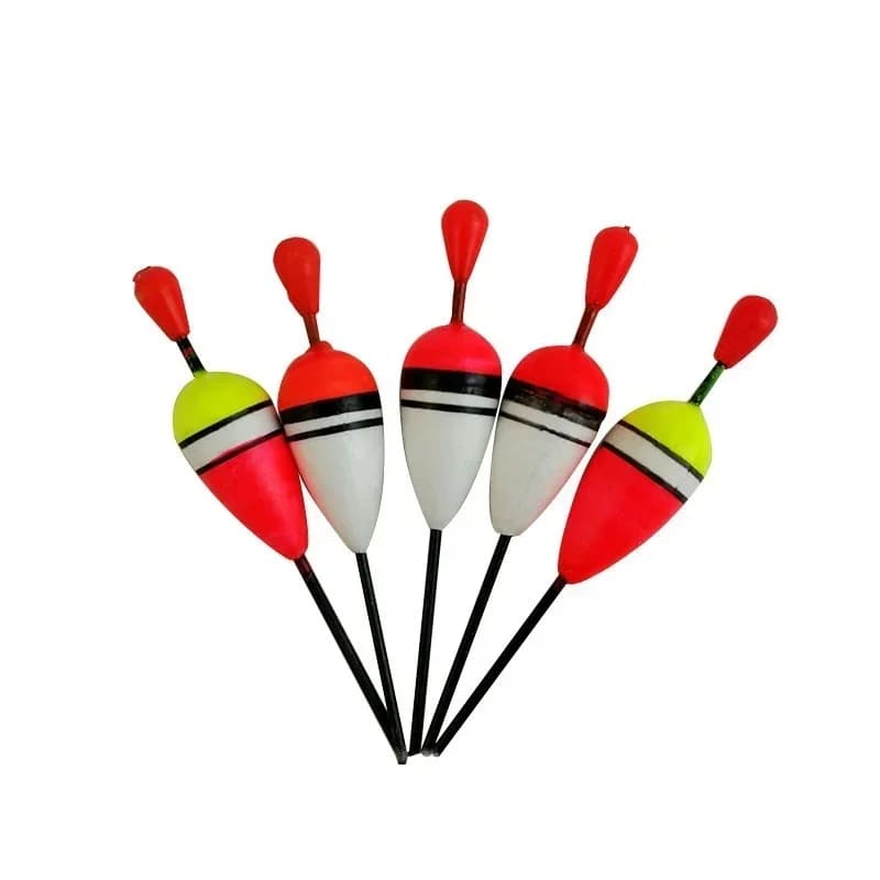 Lot de 15 flotteurs de pêche portables, tailles variables pour la pêche en extérieur