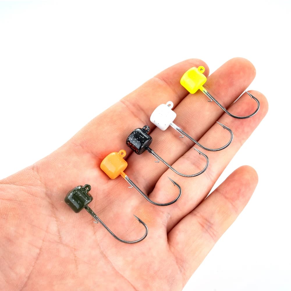 20 hameçons jig Ned colorés tête champignon 1.8g-6g pour leurres souples pêche précise
