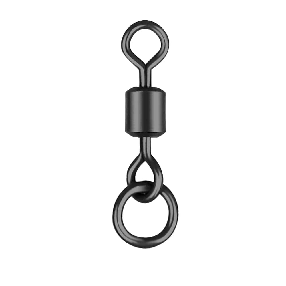 DNDYUJU 50 à 100 pièces émerillons pêche carpe noir mat, accessoires pour montage Chod Hair et Ronnie Rig