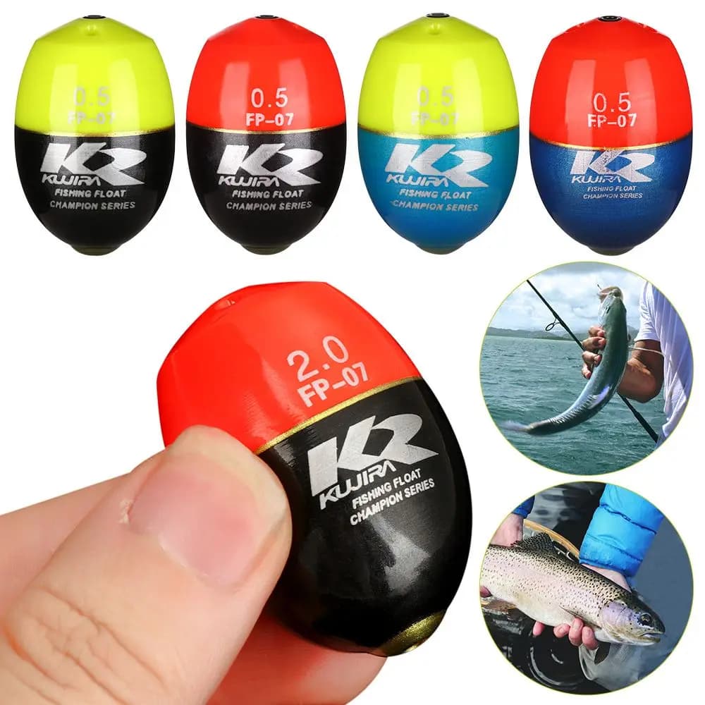 Flotteur de pêche en mer durable ABS avec bâtonnet lumineux inséré pour rock fishing et pêche du bord