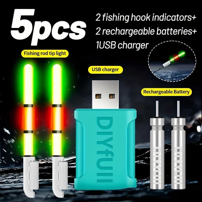 Set 5 pièces indicateurs morsure avec alarme nuit - Chargeur et batteries rechargeables CR425 inclus