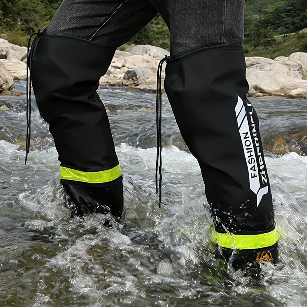 Bottes de pluie mode haut tube imperméables homme antidérapantes pour pêche et travail