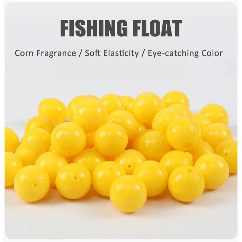 Perles flottantes parfum maïs pour carpe - Bait beads 8-14mm TPR pour hair rig et pêche en surface