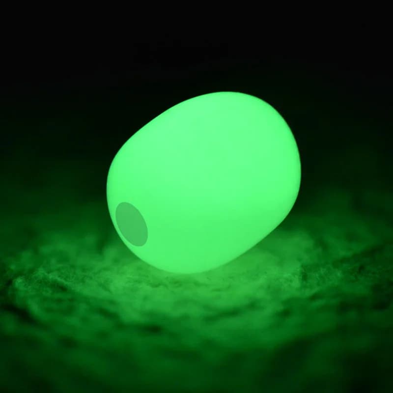 100 perles luminescentes fishing ovales - Perles durs/souples pour montages, set accessoires pêche