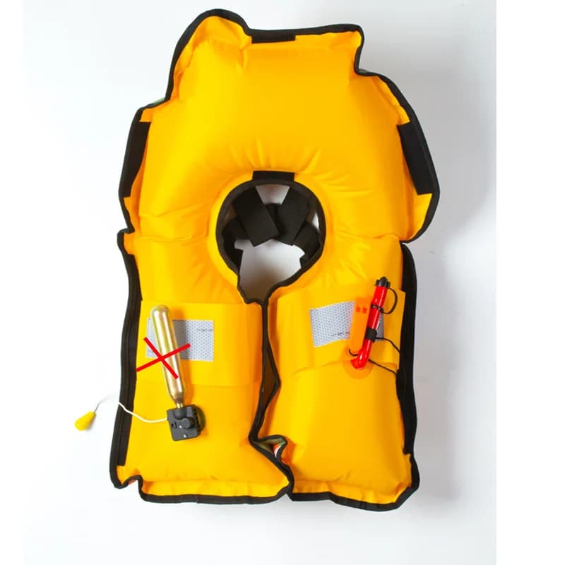 Gilet de sauvetage gonflable manuel et automatique 150N pour pêche et sports nautiques