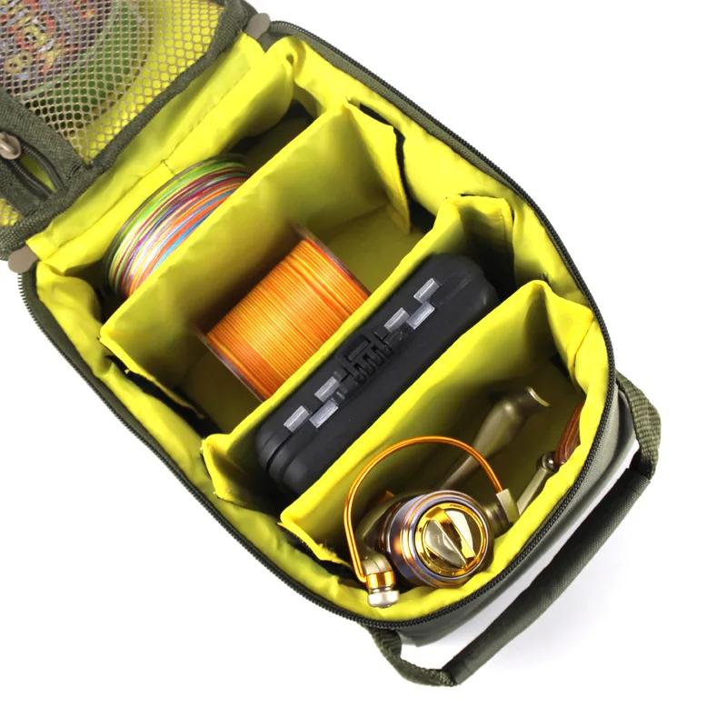 Sac de pêche Oxford portable grande capacité pour moulinets, leurres et accessoires de pêche