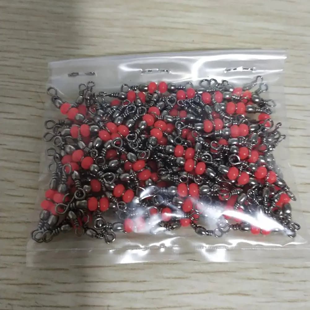 Triple swivels à bille 10 30 50 pièces pour pêche connecteur roulement à billes solide accessoires montage