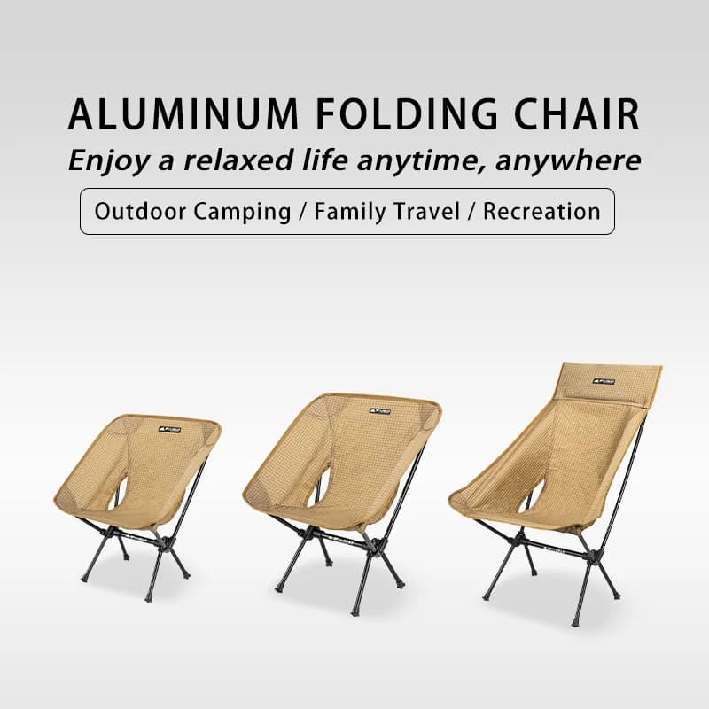 Chaise pêche plage ultralégère Flame's Creed - Siège camping pliant pour sieste pêcheur