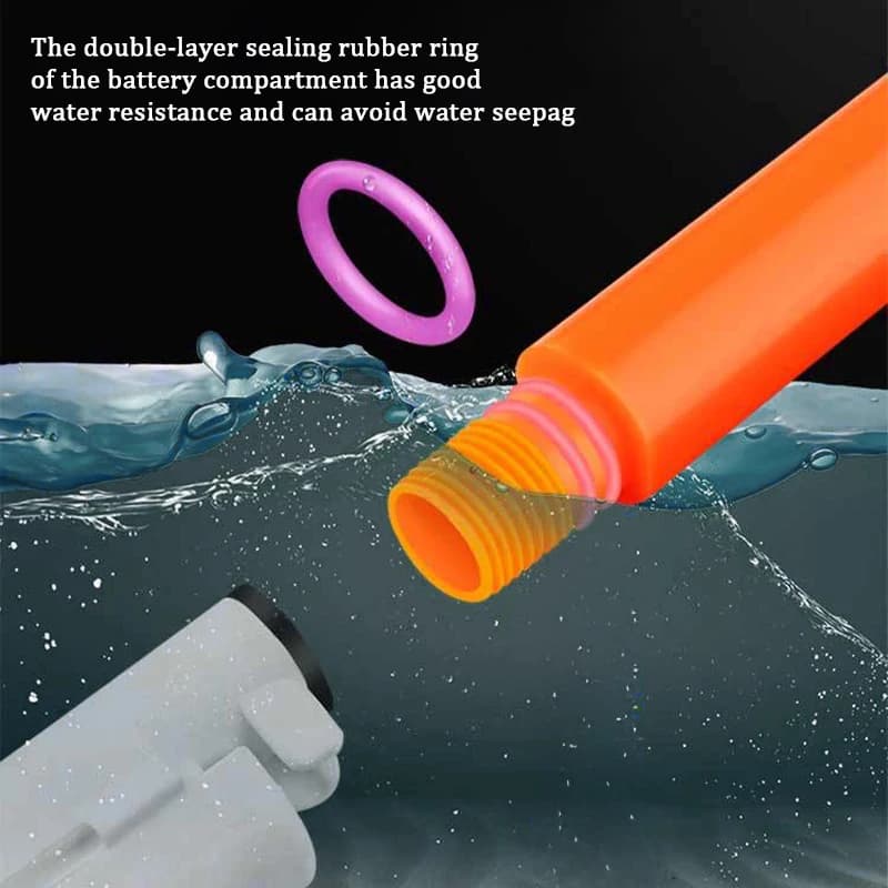 2 bâtons lumineux électroniques pêche nuit batterie rechargeable étanche tige télescopique clip