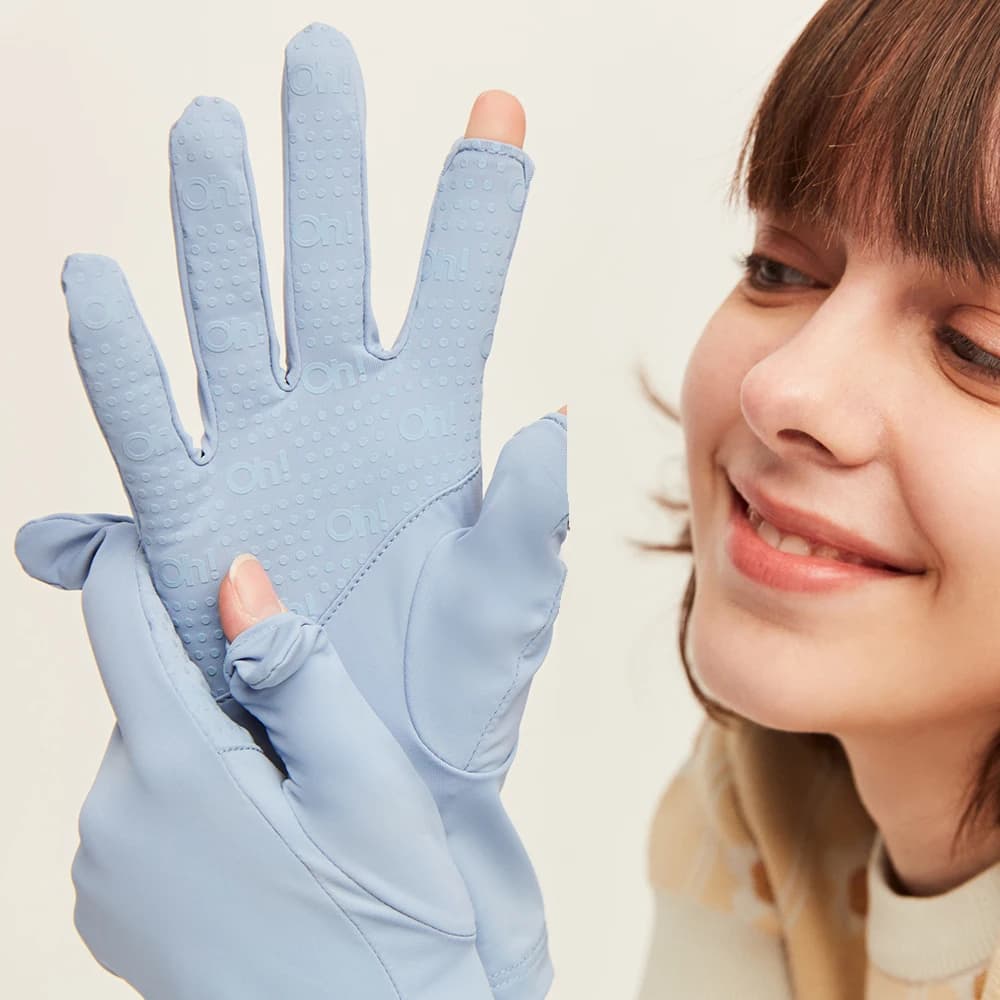 Gants de pêche été OhSunny légers anti-UV UPF 2000+ tissu céramique pour cyclisme et pêche