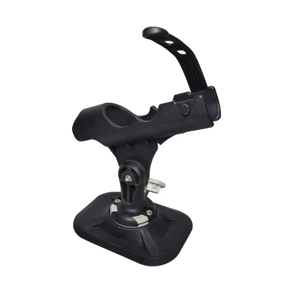 Support de canne à pêche PVC pour bateau gonflable - Fixation réglable pour kayak et raft