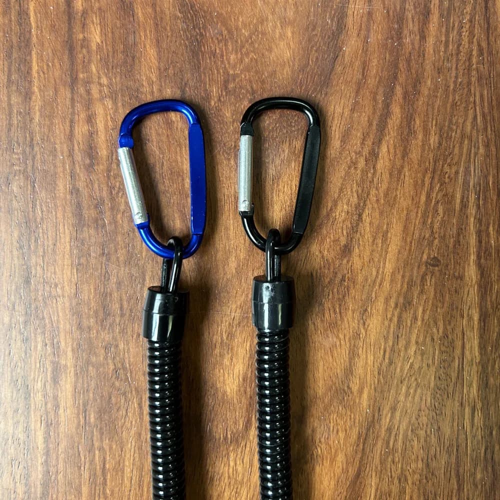 Lanyard de pêche anti-perte élastique et rétractable pour téléphone et clés, idéal camping et randonnée