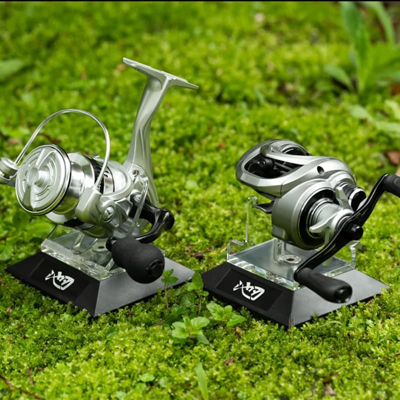 Support de moulinet en acier inoxydable pour pêche - Rack de rangement durable pour moulinets spinning et baitcasting