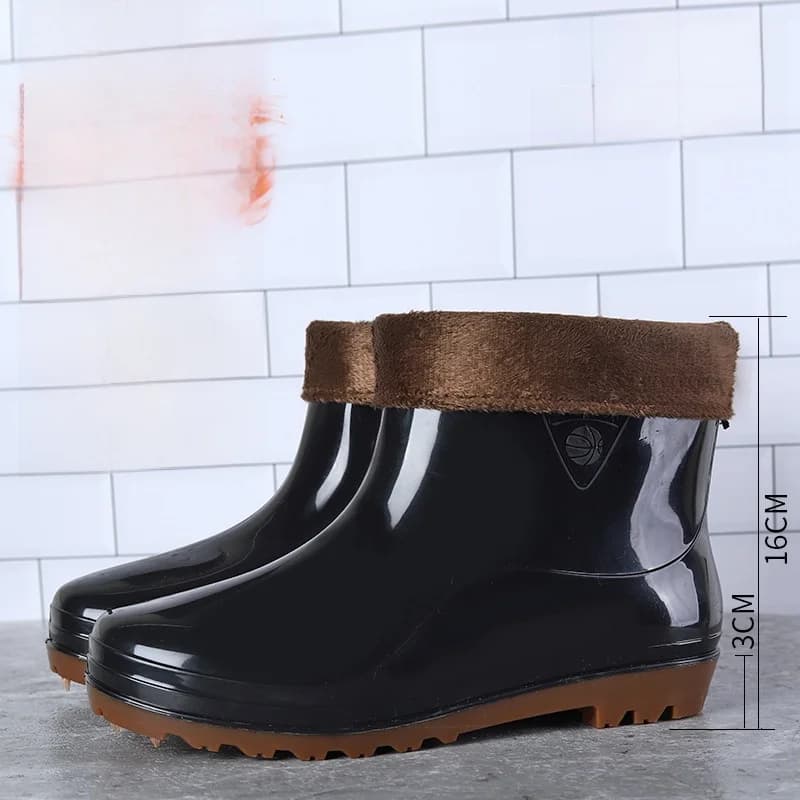 Bottes de pluie homme basse tube antidérapantes imperméables pour travail et pêche - Confort optimal