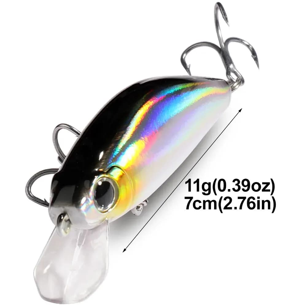 Leurre Sinking Minnow 11g 7cm Popper Pesca Swimbait pour pêche à la carpe et carnassiers