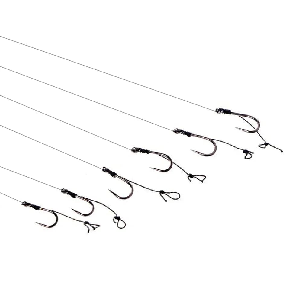 12 montages hair rig carpe sans ardillon 12lb pour pêche responsable et efficace