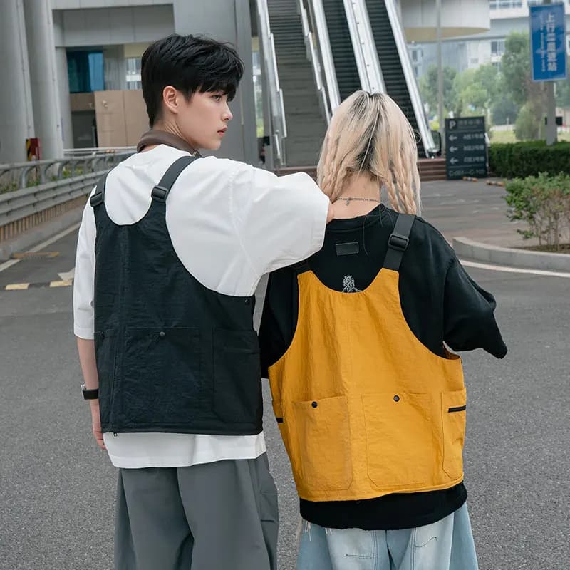 Veste de pêche unisexe imperméable à grande capacité avec multiples poches pour hommes et femmes