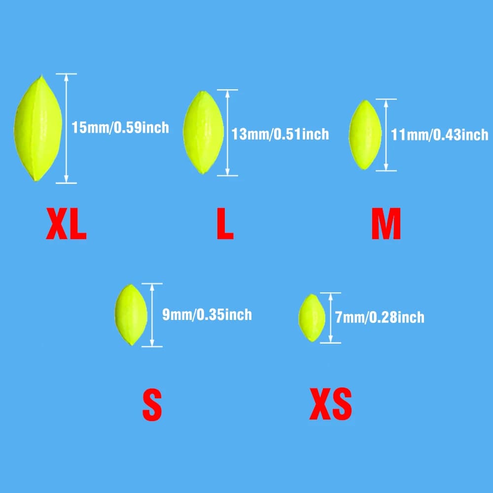 60 flotteurs pêche 6 en 1 type étoile - Perles en mousse stoppe-ligne 7 étoiles