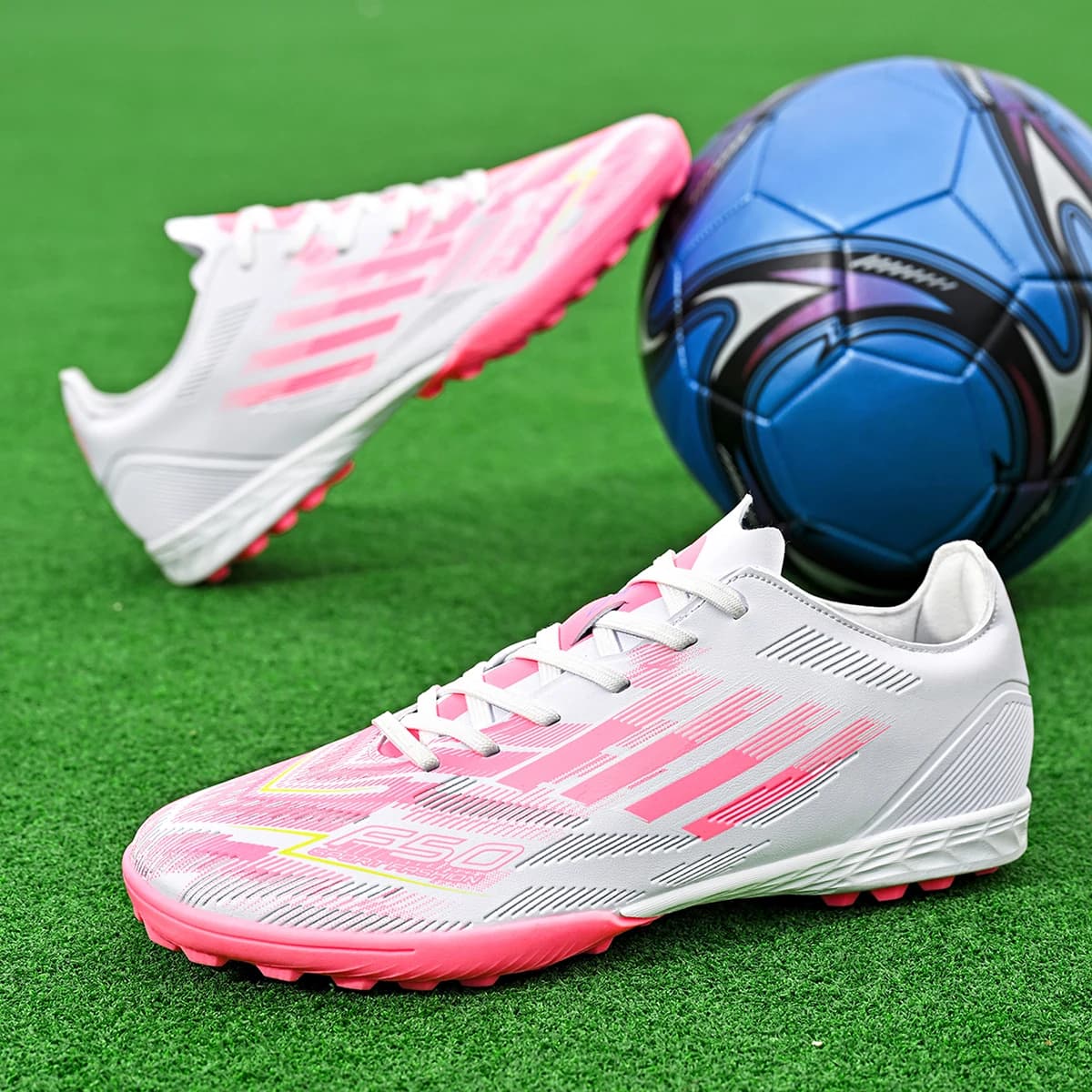 Chaussures de football légères homme TF crampons brisés - Protection renforcée des chevilles pour sports extérieurs