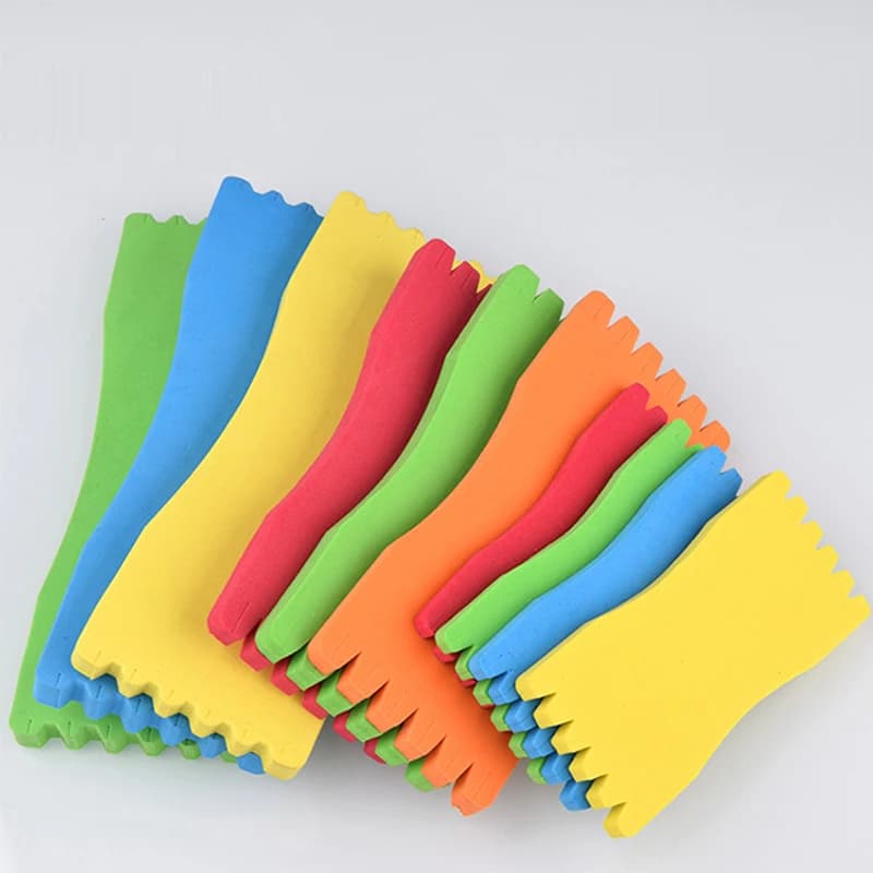 10 bobines en mousse pour enrouleur ligne de pêche, support montage et accessoires canne, couleurs aléatoires